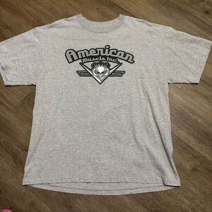 Steve & Barry’s University Sportswear American Muscle Shirt Gray Cotton Mens XL